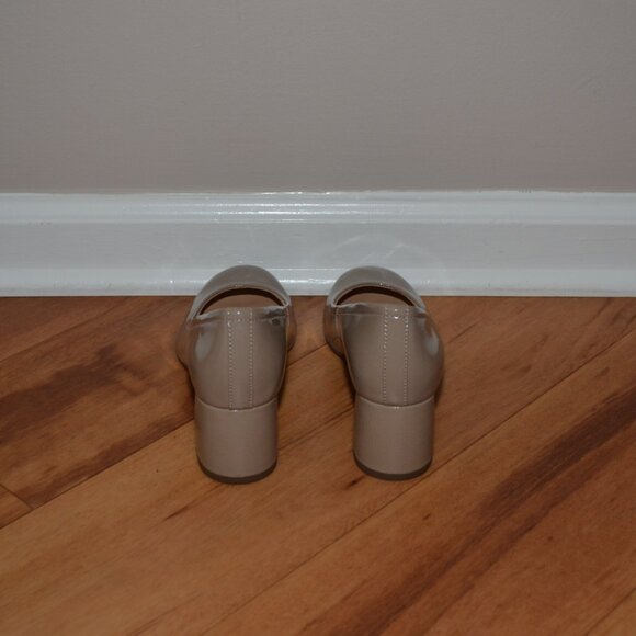 Vionic Women’s Carmel Patent Leather Chunky Comfort Round Toe Heel Taupe 6 wide - Picture 5 of 12